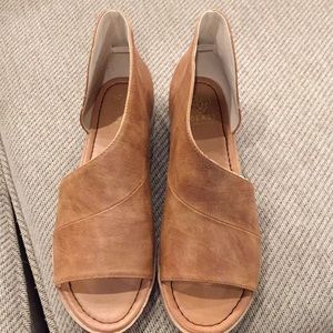 New in bag slip on, open toe flat
